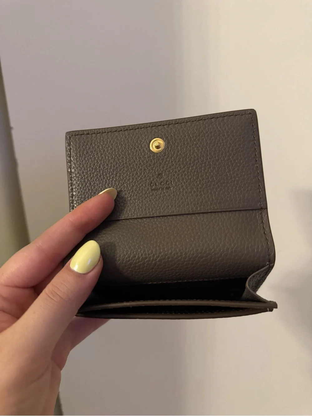 Gucci Brown Leather Continental Wallet with Gold GG Emblem